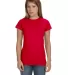 64000L Gildan Ladies 4.5 oz. SoftStyle™ Ringspun in Red front view