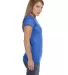 64000L Gildan Ladies 4.5 oz. SoftStyle™ Ringspun in Heather royal side view