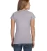 64000L Gildan Ladies 4.5 oz. SoftStyle™ Ringspun in Rs sport grey back view