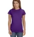 64000L Gildan Ladies 4.5 oz. SoftStyle™ Ringspun in Purple front view