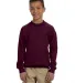 1800B Gildan Youth 7.75 oz. Heavy Blend™ 50/50 F in Maroon front view