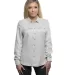 Burnside 5200 Women's Long Sleeve Solid Flannel Sh in Stone front view