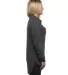 Burnside 5200 Women's Long Sleeve Solid Flannel Sh in Charcoal side view