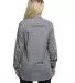 Burnside 5200 Women's Long Sleeve Solid Flannel Sh in Heather grey back view