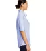 Burnside 5247 Women's Textured Solid Long Sleeve S in Blue side view