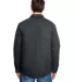 Burnside 8610 Quilted Flannel Jacket in Charcoal back view