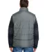 Burnside 8700 Puffer Vest in Charcoal back view