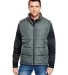 Burnside 8700 Puffer Vest in Charcoal front view