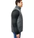 Burnside 8700 Puffer Vest in Charcoal side view