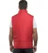Burnside 8700 Puffer Vest in Red back view