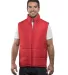 Burnside 8700 Puffer Vest in Red front view