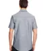 Burnside 9255 Chambray Short Sleeve Shirt in Dark denim back view