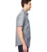 Burnside 9255 Chambray Short Sleeve Shirt in Dark denim side view