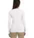 econscious EC3500 Ladies' 4.4 oz., 100% Organic Co in White back view