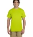 2000T Gildan Tall 6.1 oz. Ultra Cotton T-Shirt in Safety green front view
