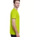 2000T Gildan Tall 6.1 oz. Ultra Cotton T-Shirt in Safety green side view