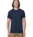 Bayside 1701 USA-Made 50/50 Short Sleeve T-Shirt in Navy front view