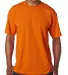 Bayside 1701 USA-Made 50/50 Short Sleeve T-Shirt in Bright orange front view