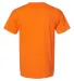 Bayside 1701 USA-Made 50/50 Short Sleeve T-Shirt in Bright orange back view