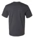 Bayside 1701 USA-Made 50/50 Short Sleeve T-Shirt in Charcoal hthr back view