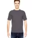 Bayside BA5100 Adult Adult Short-Sleeve Tee in Charcoal front view
