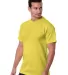 Bayside BA5100 Adult Adult Short-Sleeve Tee in Pacific yellow front view