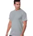 Bayside BA5100 Adult Adult Short-Sleeve Tee in Silver front view