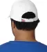 Bayside BA3660 Chino Twill Structured Cap in White back view