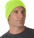 Bayside BA3810 Beanie in Lime green front view