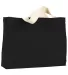 Bayside BA750 Medium Gusset Tote in Black front view
