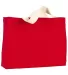 Bayside BA750 Medium Gusset Tote in Red front view