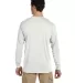 Jerzees 21MLR Dri-Power Sport Long Sleeve T-Shirt WHITE back view
