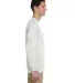 Jerzees 21MLR Dri-Power Sport Long Sleeve T-Shirt WHITE side view