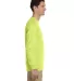 Jerzees 21MLR Dri-Power Sport Long Sleeve T-Shirt SAFETY GREEN side view