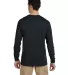 Jerzees 21MLR Dri-Power Sport Long Sleeve T-Shirt BLACK back view