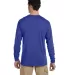Jerzees 21MLR Dri-Power Sport Long Sleeve T-Shirt ROYAL back view