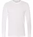 Jerzees 21MLR Dri-Power Sport Long Sleeve T-Shirt WHITE front view