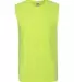 Jerzees 29SR Dri-Power Active Sleeveless 50/50 T-S SAFETY GREEN front view