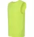 Jerzees 29SR Dri-Power Active Sleeveless 50/50 T-S SAFETY GREEN side view