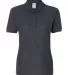 Jerzees 537WR Easy Care Women's Pique Sport Shirt CHARCOAL GREY front view