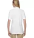 Jerzees 537WR Easy Care Women's Pique Sport Shirt WHITE back view