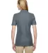 Jerzees 537WR Easy Care Women's Pique Sport Shirt CHARCOAL GREY back view