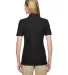 Jerzees 537WR Easy Care Women's Pique Sport Shirt BLACK back view