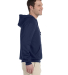 Jerzees 994MR NuBlend Quarter-Zip Hooded Sweatshir in J navy side view