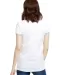 US Blanks US609 Women's Classic Ringer Tee in White/ hth grey back view