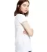 US Blanks US609 Women's Classic Ringer Tee in White/ hth grey side view