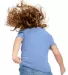 Toddler Tri-Blend Crewneck T-Shirt in Tri blue back view