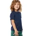 Toddler Tri-Blend Crewneck T-Shirt in Tri navy side view