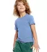 Toddler Tri-Blend Crewneck T-Shirt in Tri blue front view