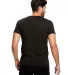 Men's Vintage Fit Heavyweight Cotton T-Shirt in Black steel back view